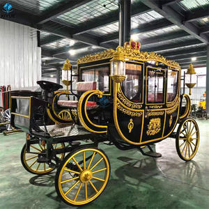 Carruaje Real de Caballos Personalizado Estilo Europeo para Recorridos Turísticos, Bodas y Eventos, Elegante Carroza Tirada por Caballos en Venta - Product Image 1