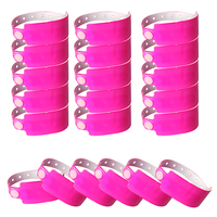 Bracelets en plastique noir Renyi RY363 à fermeture à pression, personnalisés, de bonne qualité, pour événements, festivals, fêtes, avec logo imprimé en couleur