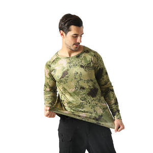 लंबी आस्तीन सड़क पर शिकार छलावरण टी शर्ट पुरुषों सांस लड़ाकू टी शर्ट ड्राई खेल Camo आउटडोर शिविर टीस काले pythons कैम - Product Image 3