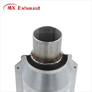 Pipa Knalpot Performa Tinggi Universal Stainless Steel dengan Konverter Katalitik 200/400 Sel, 2" 2.25" 2.5" - Product Image 4