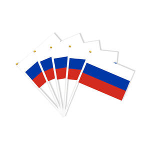 Nuoxin 러시아 국기 사용자 정의 손 개최 자동차 깃발 배너 하이 퀄리티 러시아 국기 - Product Image 3