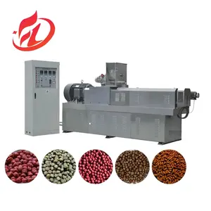 Automatic floating tilapia fish feed crumble milling processing making pelletizer machine