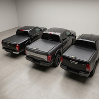 Volet roulant manuel Pro-Series résistant aux intempéries avec bandes spéciales, compatible avec les bacs de ramassage courts de 5,5 pi et 5,7 pi pour Ram 1500, F-150, Tundra