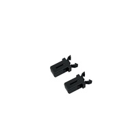 Interrupteur de verrouillage à ressort en métal de type poussoir (noir 6V) pour portes d'armoire et de poubelle pour un accès pratique et pratique