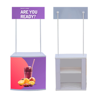 Table promotionnelle pliable portable en PP de haute qualité, prix d'usine, comptoir pour salon professionnel, durable, colorée, logo personnalisé ZQ DISPLAY