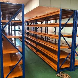 מערכת מדפים בינונית לתלייה ארוכה, מתכווננת, ליחידות אחסון תעשייתיות, מדפי אחסון למחסן - Product Image 1