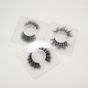 Private Label Wispy C Curl 18-20mm <span class=keywords><strong>DK</strong></span> Flauschige Echte Nerz-Wimpern 1 Paar Dramatische Natürliche Falsche Wimpernbänder Anbieter - Product Image 4