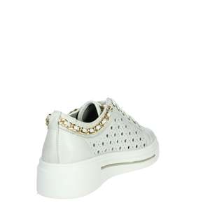 Sneakers Cinzia Soft Donna Bianco con Plateau Chunky in Pelle Bianca - Product Image 2
