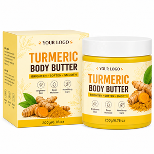 Burro Corpo Naturale Biologico alla Curcuma OEM/ODM per Idratazione, Sbiancamento e Schiarimento del Viso e del Corpo per Donne, Adatto a Tutti i Tipi di Pelle - Product Image 6