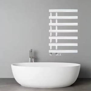 Sèche-serviettes électrique en acier chauffant pour salle de bain avec barre chauffante - Product Image 6