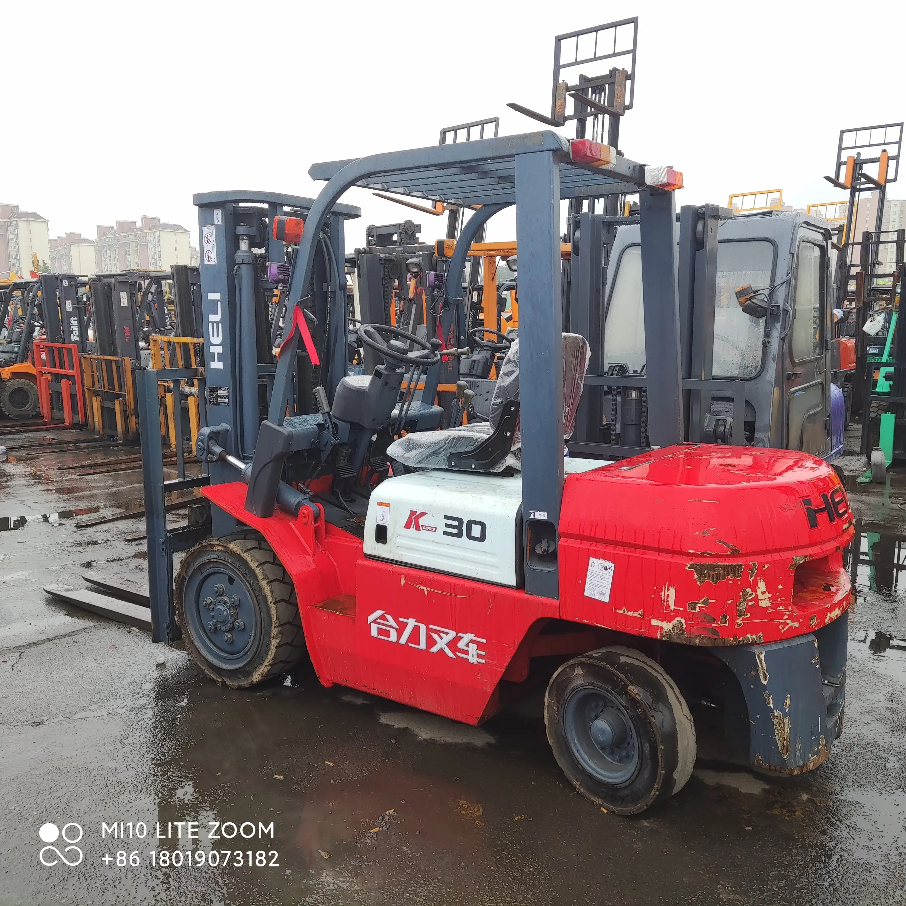 Used 3 Ton Heli Diesel Forklift with Pallet Jack Better Price 4 Ton 6 Ton 7 Ton Variants from China-for Sale