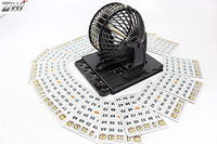 DWI Dowellin – machine de jeu de bingo, jeu jumbo avec 80 balles, 20 cartes, jeux de fête, jeu de bureau