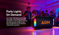 Enceinte portable sans fil Bluetooth avec lumière RGB à attraction magnétique étanche IPX7 MagROCK AGM 8W