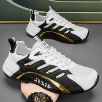 Chaussures YX pour hommes – Nouvelle collection été 2025 – Baskets basses à lacets style coréen, couleur unie, empeigne en maille, semelle souple, confortables et tendance