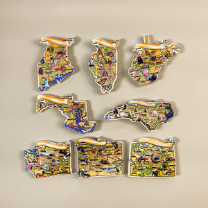 Souvenir di Viaggio USA, Mappa 3D Creativa della Città, Magnete per Frigorifero, Decorazione per la Casa, Regalo - Product Image 1