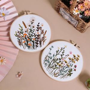 Hot Selling <strong>Beginners</strong> DIY <strong>Cross</strong> <strong>Stitch</strong> Set Flower Pattern <strong>Cross</strong> <strong>Stitch</strong> Kit European Stereo Adult Hobby Embroidery Kits