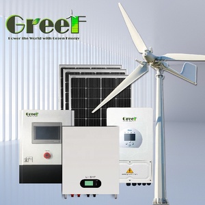 Système hybride complet 10kW 50kW 100kW pour raccordement au réseau, éolien et solaire haute efficacité 6kW 8kW pour la maison - Product Image 5
