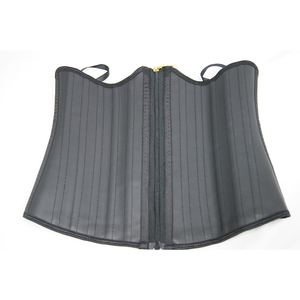 Corset amincissant colombien en latex pour le sport, avec logo personnalisé, coupe sous-poitrine, pour torse court, avec fermeture éclair et 25 baleines en acier - Product Image 2