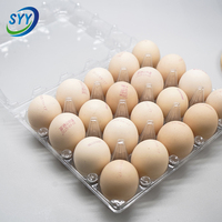 Plateau à œufs en PET transparent de qualité alimentaire, antistatique, anti-buée, empilable, OEM ODM, emballage d'œufs personnalisé, usine de blisters