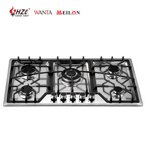 Estufa <span class=keywords><strong>de</strong></span> <span class=keywords><strong>Gas</strong></span> <span class=keywords><strong>de</strong></span> Cocina <span class=keywords><strong>de</strong></span> Bajo Consumo, Diseño Moderno, Cinco Quemadores con <span class=keywords><strong>Llama</strong></span> Azul - Product Image 1