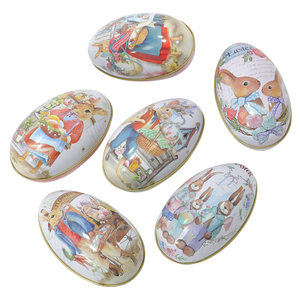 Decorazioni per Uova di Pasqua, Scatole Regalo in Latta per Feste, Formato Grande: <span class=keywords><strong>10</strong></span> X <span class=keywords><strong>6</strong></span>,5 X <span class=keywords><strong>6</strong></span> <span class=keywords><strong>cm</strong></span> - Product Image 1