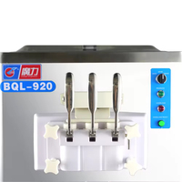 Machine à glace molle et gelato professionnelle en acier inoxydable haute productivité, compatible avec les poudres de crème glacée et les yaourts