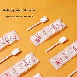 แปรงทำความสะอาดช่องปากเด็กแบบใช้แล้วทิ้ง ทำจากผ้าพลัฌ สำหรับทำความสะอาดลิ้นและฟันเด็กทารก อายุ 0-3 ปี - Product Image 1