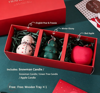Nouvelles décorations de Noël tendance, cadeaux transfrontaliers, décorations mignonnes, bonhomme de neige, renne, flocon de neige, bougie parfumée à l'aromathérapie