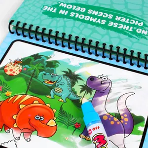 Niños personalizados agua magia pintura libros borrables <span class=keywords><strong>animales</strong></span> para colorear libros de impresión para los niños - Product Image 4