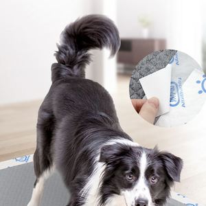 Tapis absorbant pour animaux de compagnie à séchage rapide au charbon de bois, jetable, imprimé OEM, pour l'apprentissage de la propreté des chiens - Product Image 1