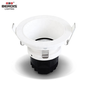 Berdis profundo anti glare led downlight anillo superficie delantera trasera de dos vías instalación techo led downlight IP21 para tienda - Product Image 2