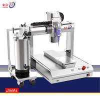Machine de distribution automatique universelle de colle époxy UV en silicone à 3 axes, recommandée par l'usine, avec moteur de pompe et boîte de vitesses PLC Jinma