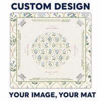 Tapis de mahjong en caoutchouc avec logo personnalisé, surface durable antidérapante et anti-rayures, tapis de jeu de table robuste pour usage domestique et casino, intérieur