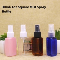 Flacon pulvérisateur de voyage rose ambre pour parfum et huile, 5ml, 10ml, 15ml, 30ml, 50ml, 100ml, petit flacon pulvérisateur en plastique pour brume fine pour cheveux et pièce