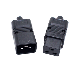 Conector de Cable de Alimentación Eléctrico PDU/UPS Estándar IEC320 C19 C20 16A 250V CA, Enchufe Extraíble, Adaptador Hembra/Macho - Product Image 1