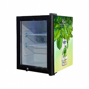 Oumeite SC35 Frigorifero Mini Espositore <span class=keywords><strong>da</strong></span> Banco 35L a Raffreddamento Diretto, Efficiente dal Punto di Vista Energetico, con Porta <span class=keywords><strong>in</strong></span> Marmo e Vetro per Bevande e Alimenti - Product Image 2