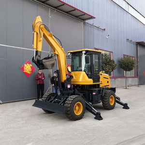 Elorry 10-60 Mini Backhoe Excavator Wheeled Backhoe <b>Loader</b> Used <b>Loaders</b> Direct Sell Low Price - Product Image 6