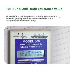 قماش مضاد للكهرباء الساكنة بألوان مخصصة، غطاء رأس صناعي مقاس واحد يناسب الجميع، ألياف بوليستر موصلة للحماية الصناعية - Product Image 5