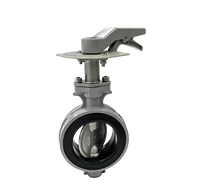Vanne papillon manuelle en aluminium pour utilisation avec l'eau, taille du port Dn50-dn300, modèle température normale D71X-16AL, garantie de 18 mois