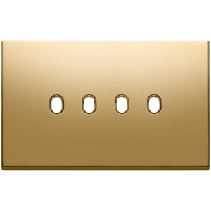 Placa de Puerta Dorada Vintage 4Mx4 14.7x9.7cm Grosor de 1.4mm - Product Image 1