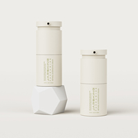Nouvelle bouteille cosmétique de luxe vide en plastique PP givré, pompe sans air, pour crème, lotion, sérum, soins de la peau