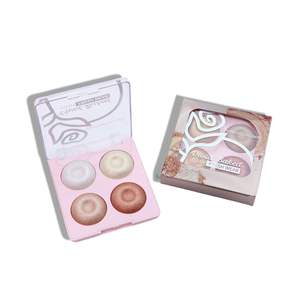 Hot New All-in-One 4-Color Pearlescent Powder Palette Highlighter Sombra de ojos y <span class=keywords><strong>maquillaje</strong></span> de rubor de contorno con acabado brillante - Product Image 3