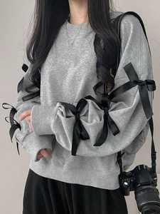 Nueva moda personalizada color bloque sudaderas polar pulóver cuello redondo peso pesado sudaderas - Product Image 3