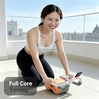 Rodillo Abdominal de Nuevo Estilo para Entrenamiento Corporal en Casa, Rueda de Rebote Automático para Ejercicios Abdominales y Deslizamiento para Adultos