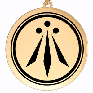 Awen los tres rayos de luz irlandés celta símbolo colgante collar joyería de acero inoxidable - Product Image 5