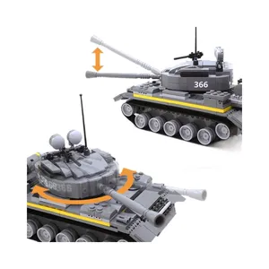 Wangge 3660 <strong>Tank</strong> Model Boys' Toy ABS Plastic DIY Small Particle Assembly Building <strong>Blocks</strong> - Product Image 6