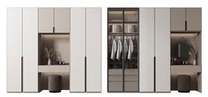 <span class=keywords><strong>Armario</strong></span> <span class=keywords><strong>Empotrado</strong></span> Moderno Personalizado con Puertas de Vidrio Templado, Iluminación LED y Estantes Ajustables <span class=keywords><strong>para</strong></span> Dormitorio de Lujo - Product Image 3
