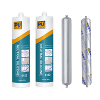 Scellant silicone sans solvant 300 ml, neutre, à séchage rapide, adhésif flexible, forte adhérence