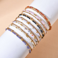 Bracelet trèfle à quatre feuilles plaqué or 18 carats de haute qualité, bijoux pour femmes, design double face, bracelet fleuri