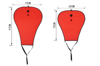 Logo personnalisé 140lbs Flottabilité Air gonflable Sac de levage de plongée Sacs de levage de récupération en mer pour le sauvetage de sécurité sous-marine